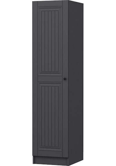Minar Kale 1 Kapaklı Dolap İlkbahar Mebran 210cm - Antrasit/antrasit - Raflı Antrasit