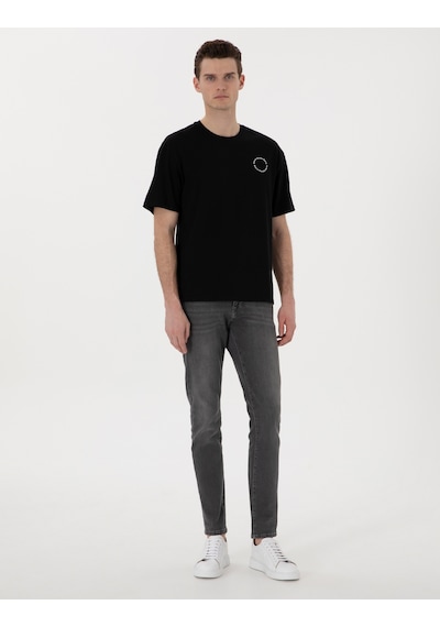 Pierre Cardin Erkek Siyah Tişört 50310076-vr046 Siyah