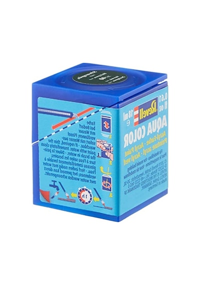 Su Bazlı Akrilik Maket Boyası - Siyah Yeşil Mat 18 Ml 0,15 L