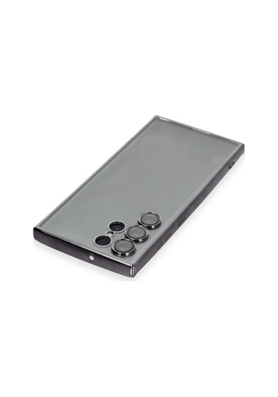 Samsung Galaxy S22 Ultra Kılıf Razer Lensli Silikon - Siyah 0.2M-Çok Renkli