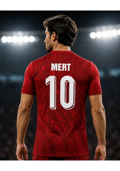 Sportech Yeni Türkiye Forması Tek Üst Tek Kelime Isim Ve Numara Yazılır K2026 Kırmızı - Beyaz