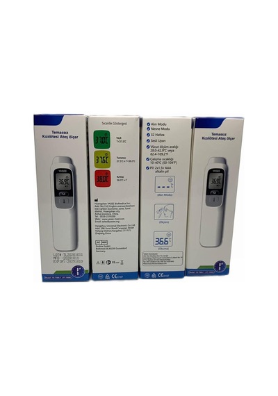 Temassız Ateş Ölçer Kızılötesi Termometre Vücut Ve Alından Ölçüm Ft-100b