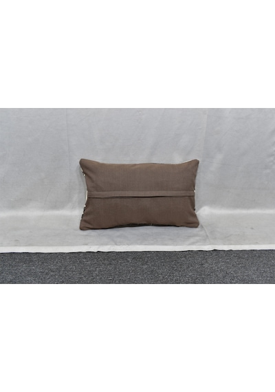 Zehra Abla Halı Yeni El Dokuma Dekoratif Lumbar Kilim Kırlent Yastık Kılıfı 6869 Çok Renkli