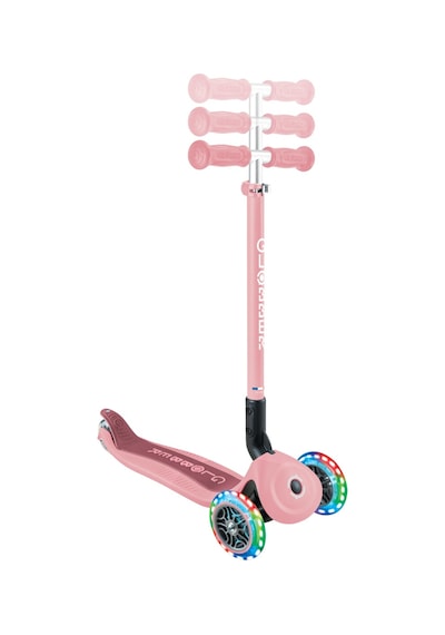 Globber Go Up Active Işıklı Scooter - Koyu Pastel Pembe