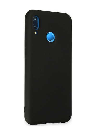 Mey Najmaddin Huawei P20 Lite Kılıf Nano İçi Kadife Silikon - Siyah Najmaddin Diğer