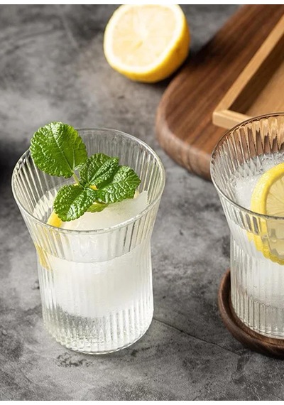 The Mia Çizgili Cam Bardak 320 Ml Mıa75967
