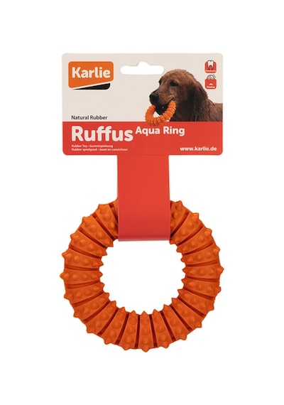 Karlıe - 77 - Plastik Halka Köpek Oyuncağı - Glblseme - Turuncu 12