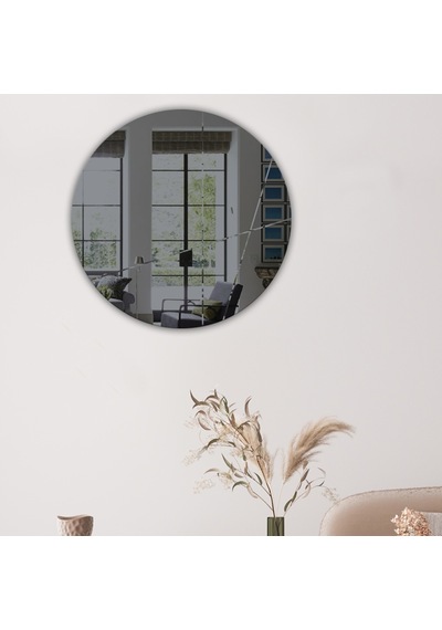 Ayna | Füme Ayna | Tasarım Kanallı | Çap60Cm