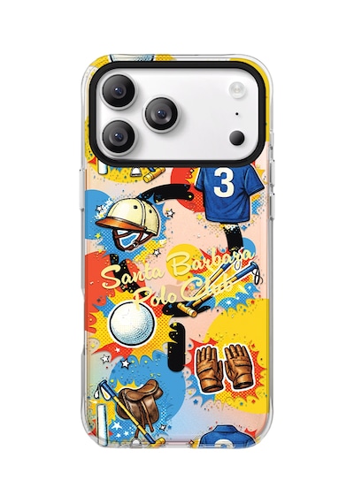 Santa Barbara Polo Racquet Club İphone 18 Pro Max / 17 Pro Max İçin M-safe Şarja Uygun Hygge Kapak Siyah