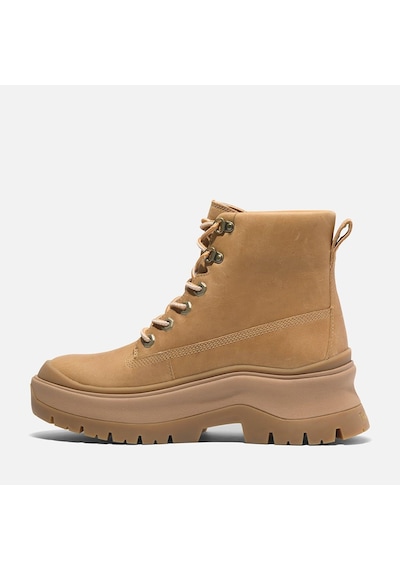 Timberland Roxie Lane Mid Lace Up Boot Kadın Bot-31866 Krem