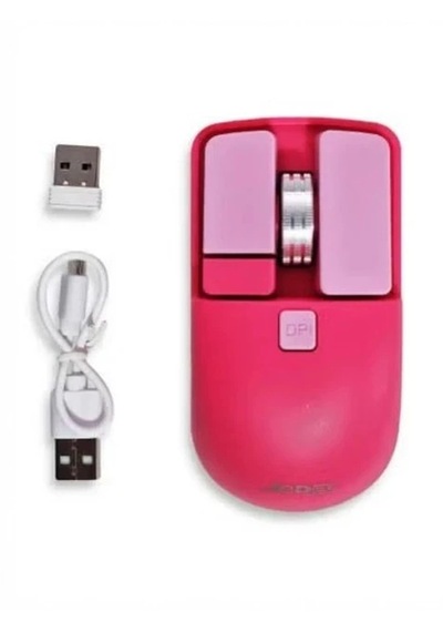 Kablosuz Şarj Edilebilir Mouse - Mekanik Tuş Tasarımlı 1600dpı Optik Fare -