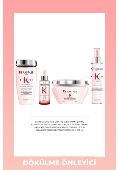 Kérastase Genesis Serum + Maske + Şampuan + Spray