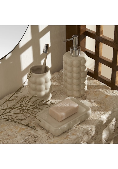 Karaca Home Rocco 3'lü Banyo Aksesuar Seti Beyaz