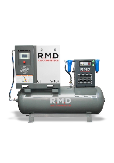 R.m.d Kompresör 10 Hp 500 Lt Depo Üstü Vidalı Hava Kompresör Seti Sı10f