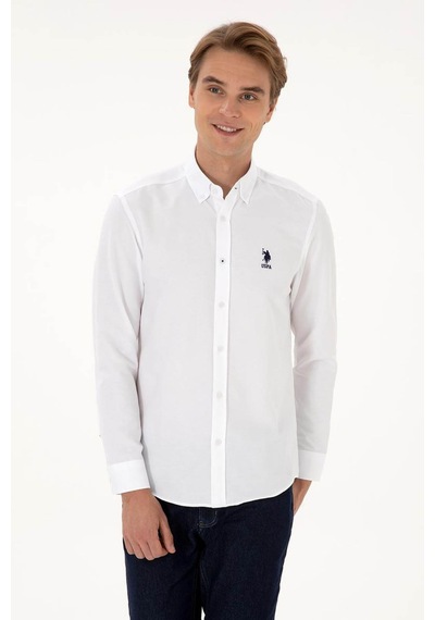 U.s. Polo Assn. Gox025k Beyaz Erkek Gömlek 2225582 Beyaz