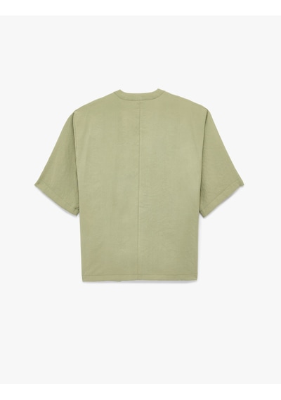 Koton Kısa Geniş Kollu Viskon Kimono Haki 6sak50021pw Haki