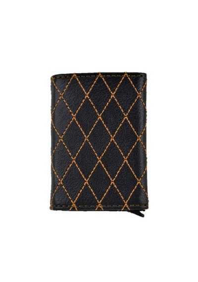Ozka Leather Collection Özka Leather Nakışlı Mekanizmalı Cüzdan Yazlık Sarı