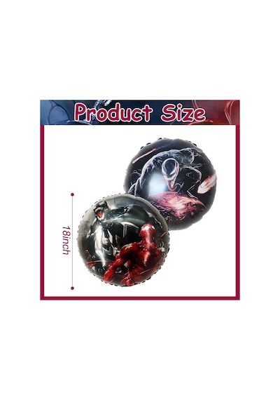 Zehirli Öfke Venom 4 Yaş Doğum Günü Balon Set Venom Kırmızı Konsept Doğum Günü Parti Balon Set 5