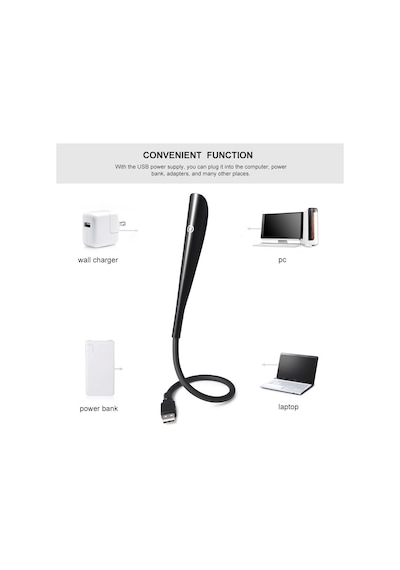 Kyrotech 3 Mod Seviyeli Dokunmatik Usb Led Masa Lambası, 14 Led Beyaz Işık, Ayarlanabilir Parla Diğer