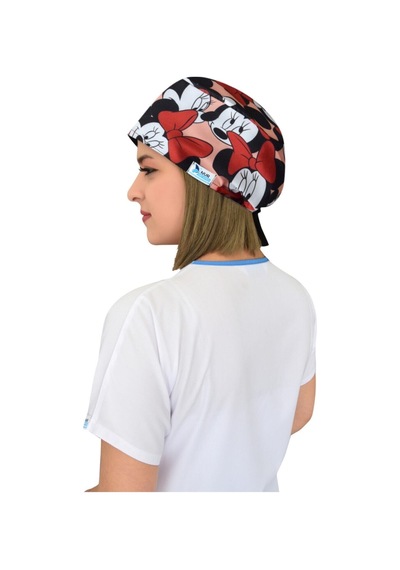 Minnie Mouse Desenli Doktor Hemşire Aşçı Hastane Bonesi