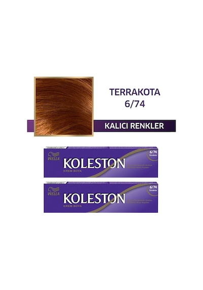 Wella Koleston Tüp Saç Boyası 6/74 Terrakota X 2 Adet