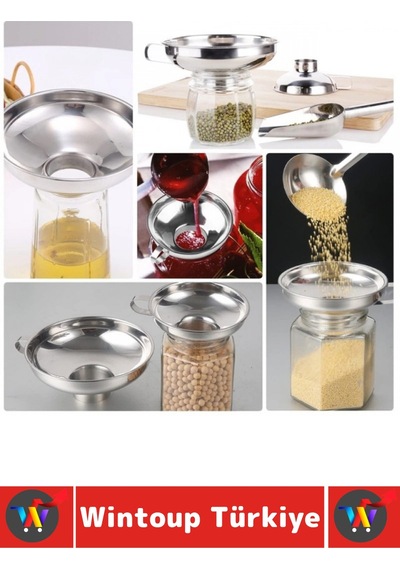Huni Ev Mutfak Konserve Reçel Sos Tahıl Baharat Dolumu Koku Yapmaz Kolay Temizlenir Ergonomik Tutma Çok Renkli