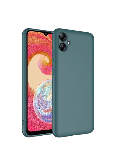 Zore Galaxy Uyumlu A04e Kılıf Mara Lansman Kapak - Koyu Yeşil Koyu Yeşil
