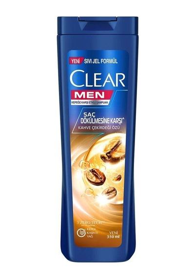 Men Kepeğe Karşı Etkili Şampuan Saç Dökülmesine Karşı Kahve Çekirdeği Özü 350 Ml X3