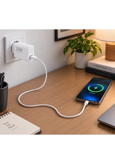 Flayse 33w Hızlı Şarj Adaptörü Ve Usb Type-c Kablo Seti