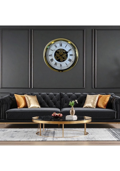 Aurelius Gold 60 Cm Çarklı Duvar Saati 11 11439214
