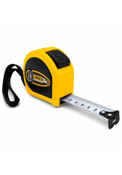 12 Adet 3mt X 16mm Otomatik Çelik Şerit Metre Stoplu 5250 Diğer