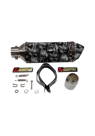 Modifiye Egzoz Ghost 370 51mm Rialli Akrepovic Görünümlü