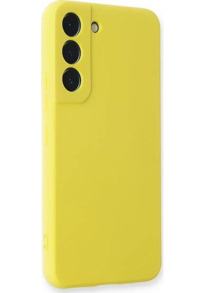 Newface Samsung Galaxy S23 Plus Kılıf Nano İçi Kadife Silikon - Sarı