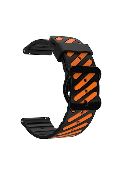 Samsung Galaxy Watch 8 40mm / 44mm / 46mm Classic Uyumlu Çift Renkli Silikon Spor Kordon