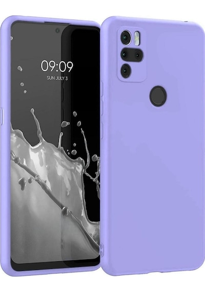 Omix X500 Uyumlu Silikon Kılıf - Kamera Korumalı Esnek Pastel Renk Kapak - Lila Lila