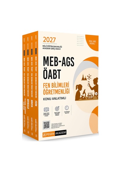 Pegem 2027 Öabt Meb-ags Fen Bilimleri Öğretmenliği Konu Anlatımı Modüler Set Pegem Akademi Yayınları