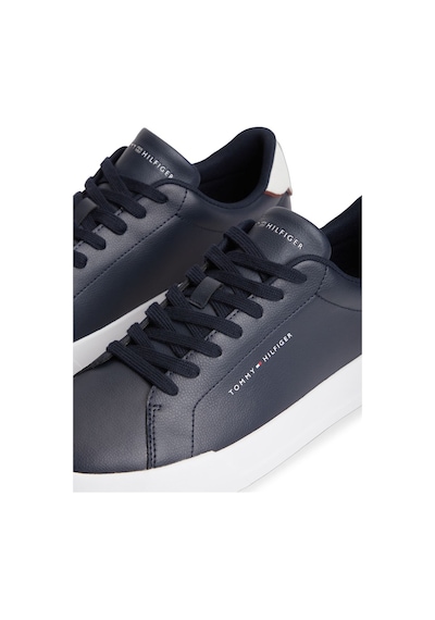 Tommy Hilfiger Th Court Lth Detaıl Ess Erkek Mavi Sneakers - Fm0fm05367