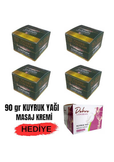 Gardajin Lüx Alabalık Yağı Kremi 70 Gr X 4 Ad.& Kuyruk Yağı Masaj Kremi Hediye