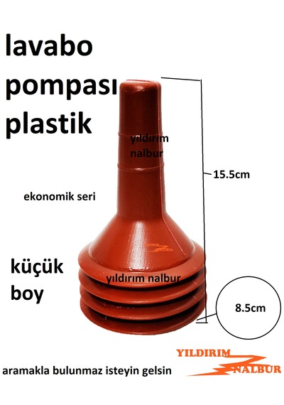 Küçük Boy Lavabo Wc Pompası Plastik Tuvalet Pompası Lavabo Pompa