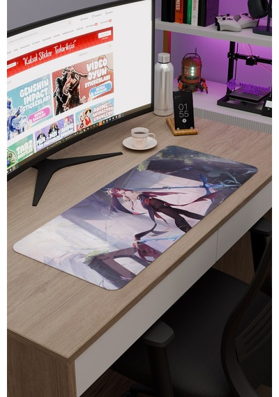 Rosaria Genshin Impact Anime Oyuncu V2 - 70x30 Xl Gaming Mouse Pad Fare Altlığı