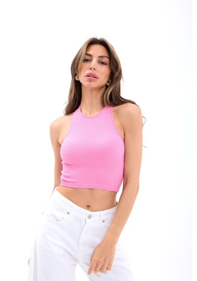 İkales 2501 Sporcu Yarım T-shirt-pembe
