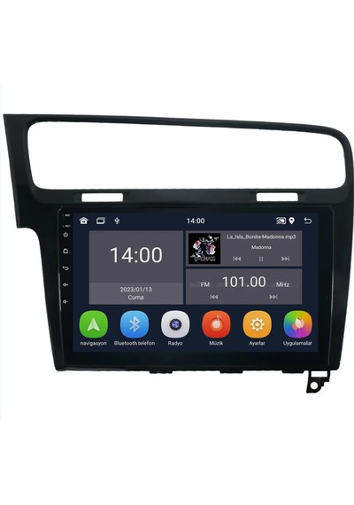 Foxus Wolkswagen Vw Golf 7 2013+ 4gb Ram 64gb Hafıza Android Dokunmatik Ekran Oto Teyp - Carplay Wifi Gps Bluetooth Kamera Destekli Oem