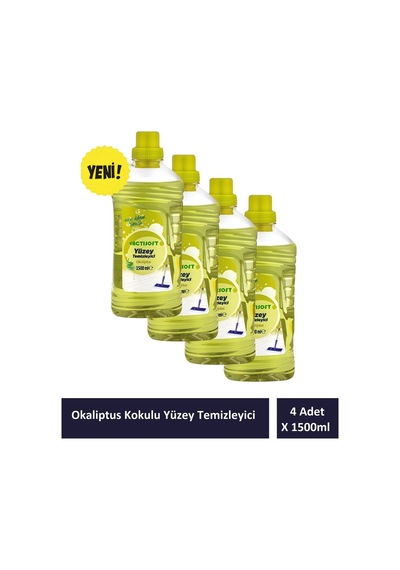 Okaliptus Kokulu Yüzey Temizleyici 4 Adet X 1500 Ml 4'lü Set