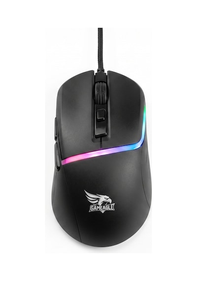Rgb Gaming Kablolu Mouse Siyah 725 Optik Sensörlü Yüksek Hassasiyetli Makrolu Ergonomik Örgü Kablo Diğer
