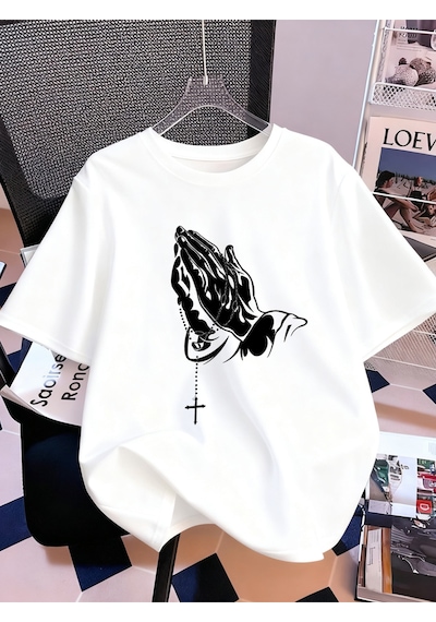 Noıssey Urban Pop Graphic Kadın Tişört Koleksiyonukod 5158 Beyaz1