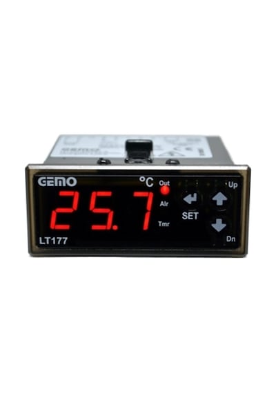 Gemo LT177-230VAC-R Isıtma/Soğutma Fonksiyonlu ON/OFF Sıcaklık Kontrol Cihazı + GM-NTC-105C Prob