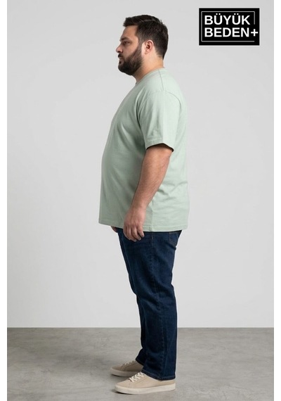 Superlife Büyük Beden Erkek Basic Tişört Pamuklu Düz T-shirt 3xl-6xl Spr26bts510 Mint Yeşili Superlife Büyük Beden Erkek Basic Tişört Pamuklu Düz T-shirt 3xl-6xl Spr26bts510 Mint Yeşili