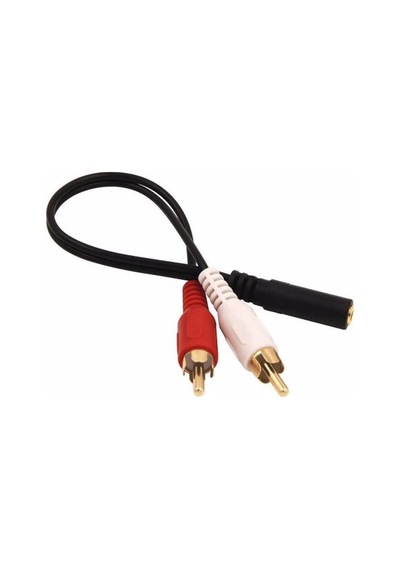 3.5mm Stereo Dişi 2 X Rca Erkek M Ses Kablosu