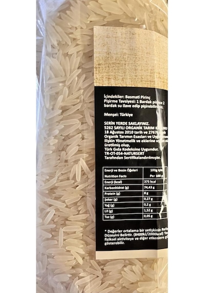Edos Organik Basmati Piriniç 1 Kg