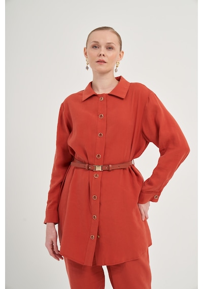 FTZ Women Ftz Pantolonlu Takım Kiremit 31035 Kiremit